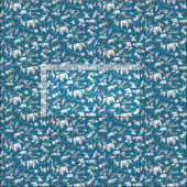 Origami-Tier Götzenblau Stoff (Kachel)