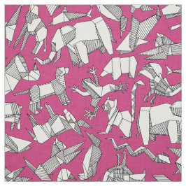 Origami-Tier-Grube rosa Stoff