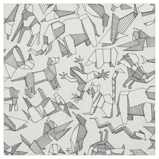 origami tierische ditsy Perle Stoff (Muster)