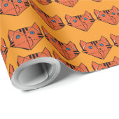 Origami-Tiger Geschenkpapier (Rolleneckpunkt)