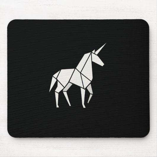 ORIGAMI UNICORN Mousepad (Vorne)