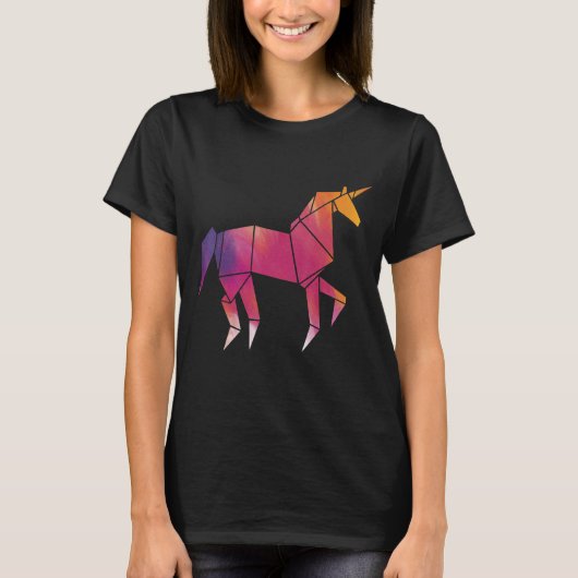Origami Unicorn Origami Master Paper Folder T-Shirt (Vorderseite)