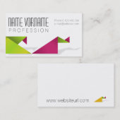 Origami Visitenkarte (Vorne/Hinten)