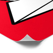 Origami-Vogel 16 x 12 Poster (Ecke)