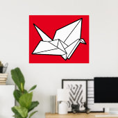 Origami-Vogel Poster (Heimbüro)