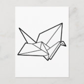 Origami-Vogel Postkarte (Vorderseite)