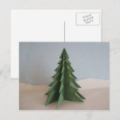 Origami Weihnachtsbaum Feiertagspostkarte (Vorne/Hinten)