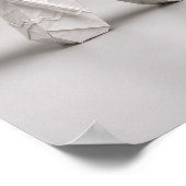 Origami-Weihnachtsmann-Duo Poster (Ecke)