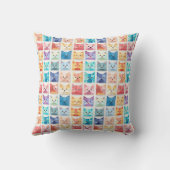 Origami Whiskers werfen Kissen (Rückseite)