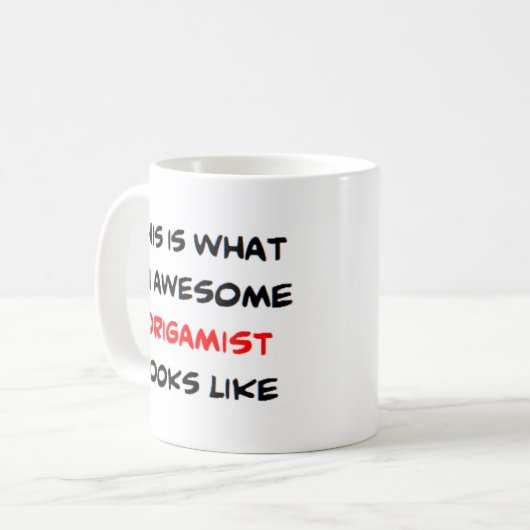 Origamist, phantastisch kaffeetasse (Vorderseite Links)