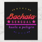 Origin Bachata Sensual Weinetikett (Einzelnes Label)