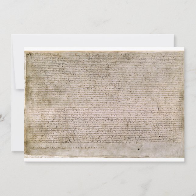 ORIGINAL 1215 Magna Carta British Library (Vorderseite)