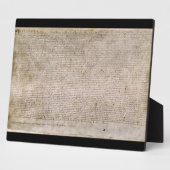 ORIGINAL 1215 Magna Carta British Library Fotoplatte (Seite)