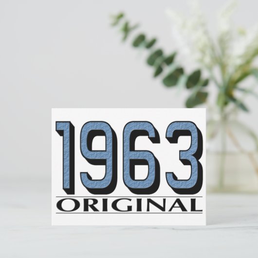 Original 1963 postkarte (Stehend Vorderseite)