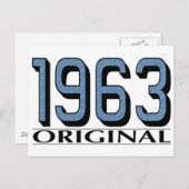 Original 1963 postkarte (Vorne/Hinten)