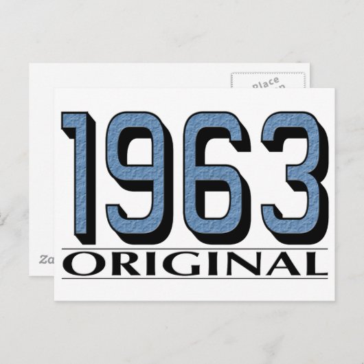 Original 1963 postkarte (Vorne/Hinten)