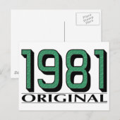 Original 1981 postkarte (Vorne/Hinten)