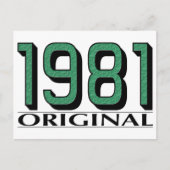 Original 1981 postkarte (Vorderseite)
