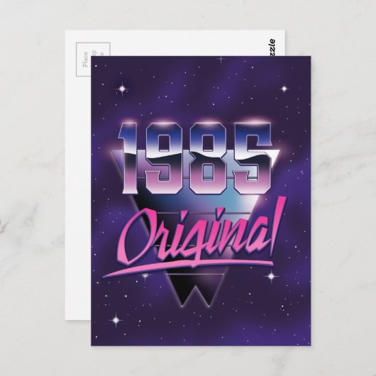 Original 1985 postkarte (Vorne/Hinten)