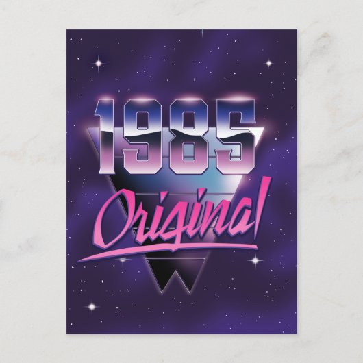 Original 1985 postkarte (Vorderseite)