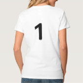Original 1 Damen Basic V-Ausschnitt T-Shirt (Rückseite)