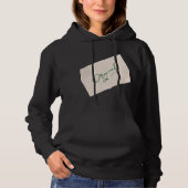 Original 1 Damen Pullover Hoodie schwarz (Vorderseite)