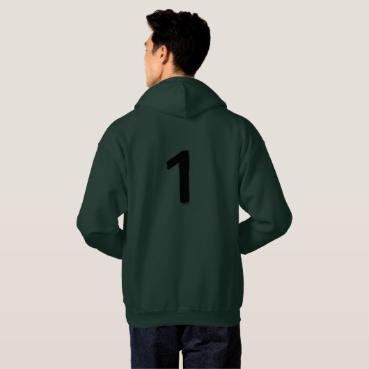 Original 1 Deep Forest Herren Pullover Kapuzenpull (Schwarz voll)