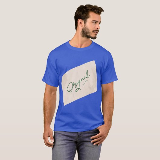 Original 1 Deep Royal Herren Basic T-Shirt (Vorne ganz)
