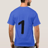 Original 1 Deep Royal Herren Basic T-Shirt (Rückseite)