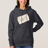 Original 1 Dunkelgrauer Damen Pullover Hoodie (Vorderseite)