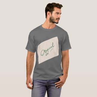 Original 1 Dunkelgraues Basic T-Shirt für Herren