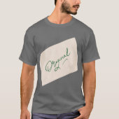Original 1 Dunkelgraues Basic T-Shirt für Herren (Vorderseite)