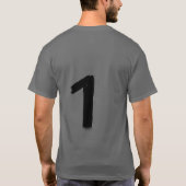 Original 1 Dunkelgraues Basic T-Shirt für Herren (Rückseite)
