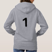 Original 1 Grey Women's Pullover Hoodie  (Rückseite)