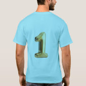 Original 1 Herren Blau Horizon Basic T-Shirt (Rückseite)
