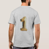 Original 1 Herren Graues Basic T-Shirt (Rückseite)