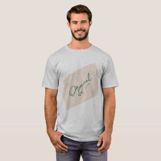 Original 1 Herren Graues Basic T-Shirt