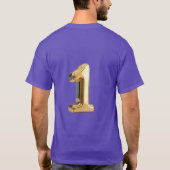 Original 1 Herren Lila Basic T-Shirt (Rückseite)