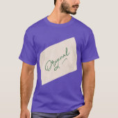 Original 1 Herren Lila Basic T-Shirt (Vorderseite)