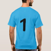 Original 1 Herren Teal Basic T-Shirt (Rückseite)