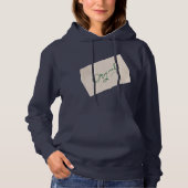 Original 1 Navy Blau Damen Pullover Hoodie (Vorderseite)