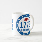 Original 4. Juli-Abzeichen 1776 Kaffeetasse (VorderseiteRechts)