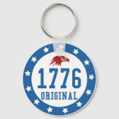 Original 4. Juli-Abzeichen 1776 Schlüsselanhänger (Rückseite)