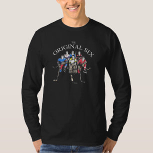 Original 6 Vintage Hockey-Teams der Alten Schule T-Shirt