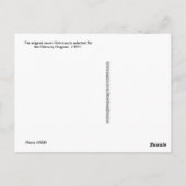 Original 7 Quecksilber-Astronauten Postkarte (Rückseite)