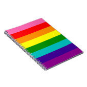 Original 8-Streifen LGBT-Gay Pride-Regenbogenflagg Notizblock (Rechte Seite)