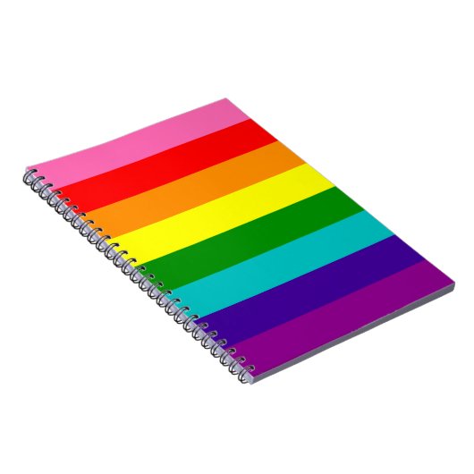 Original 8-Streifen LGBT-Gay Pride-Regenbogenflagg Notizblock (Rechte Seite)
