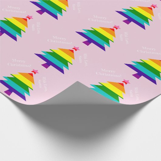 Original 8 Streifen LGBT Prix Flag LGBTQ Weihnacht Geschenkpapier (Ecke)