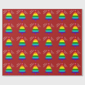 Original 8 Streifen LGBT Prix Flag LGBTQ Weihnacht Geschenkpapier (Flach)