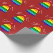 Original 8 Streifen LGBT Prix Flag LGBTQ Weihnacht Geschenkpapier (Ecke)